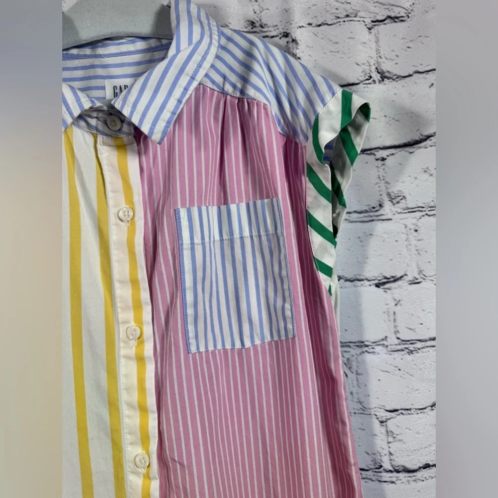 Gap Kids M EUC Mixed Striped Shirt Dress
